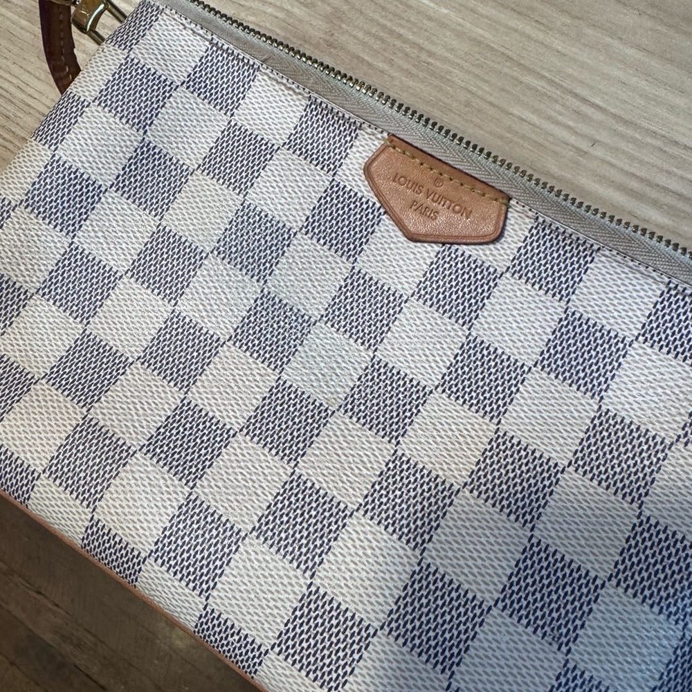 Louis Vuitton Gray Double Zip Pouchette